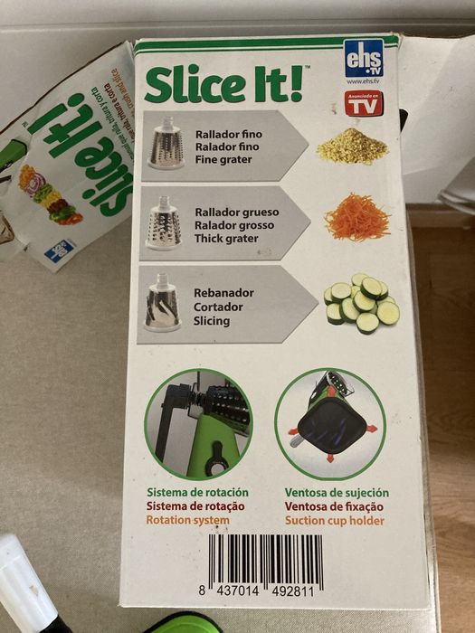 Triturador com diferentes cortes