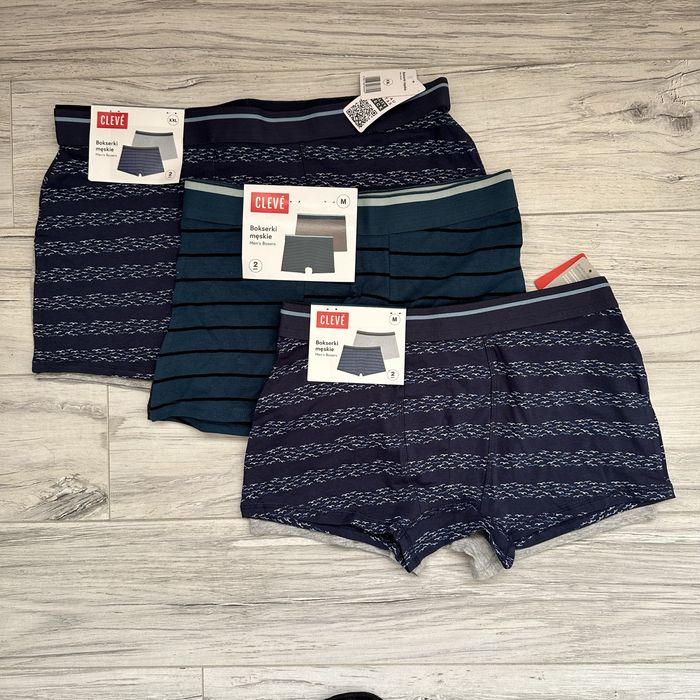 Bokserki meskie. 2 pary Pierre Cardine, dwie pary Cleve M