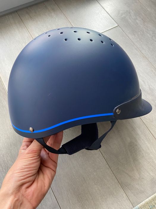 Toque de equitação 120 marinho/azul real, como novo