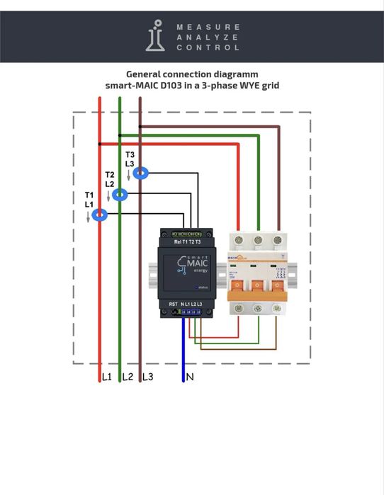 Smart maic d103 умный счетчик с реверсом 100А wifi
