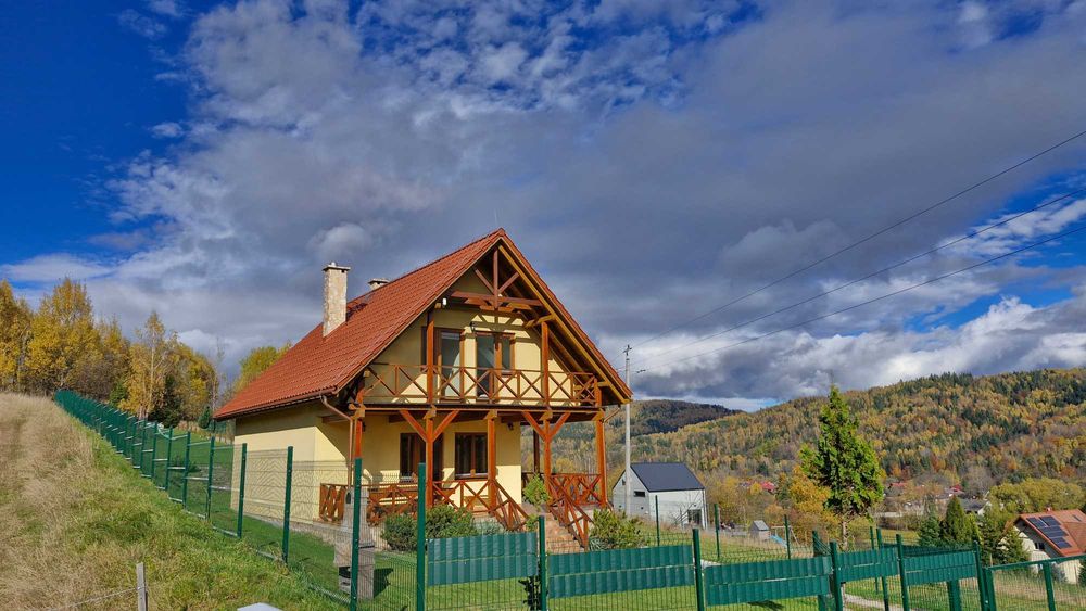Domek z kominkiem Beskidy Korbielów balia jacuzzi