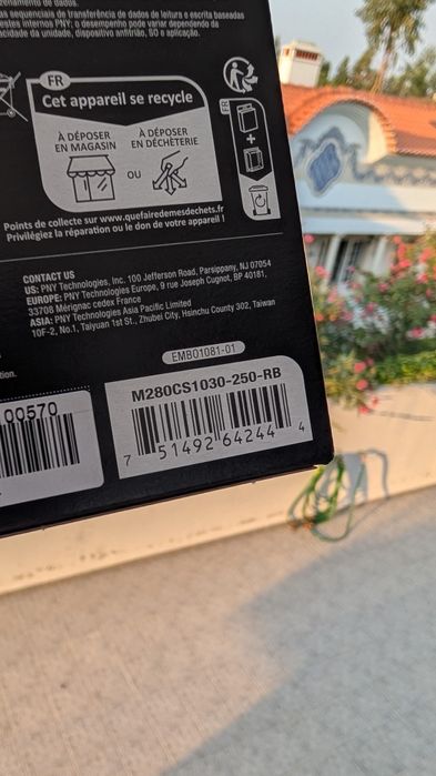 PNY 250GB SSD NVMe64283922654978123