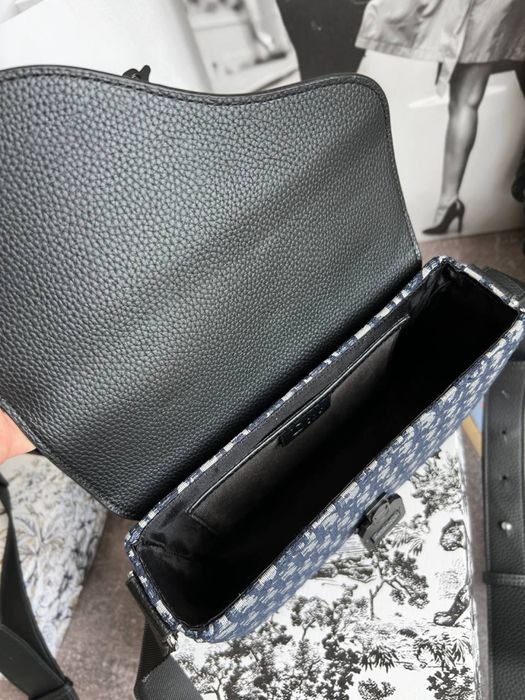 Сумка чоловіча Christian Dior кристиан диор месенджер мужская серая