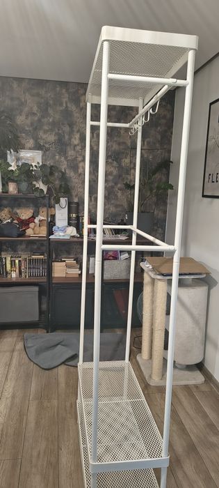 Wieszak na ubrania i buty, do przedpokoju, IKEA, biały