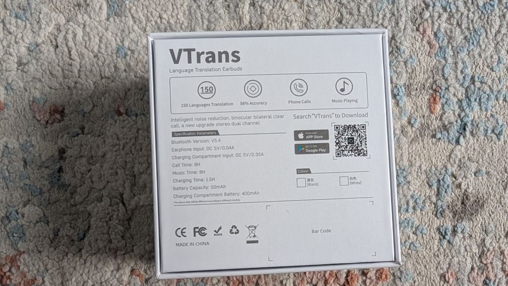 Auscultadores VTrans AI - V19 Global Pro