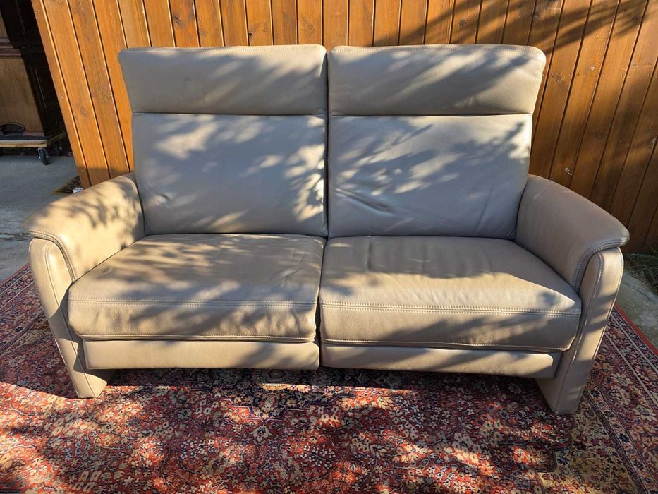 Elektryczna sofa skórzana  podwójna funkcja relax#2348 Stylowy Węgrów