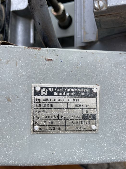 Kompresor sprężarka DDR 10Bar 380V 400V bardzo dobry stan