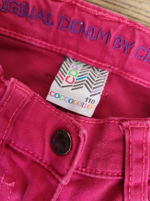 Coccodrillo Spodnie jeans różowe rozm. 110