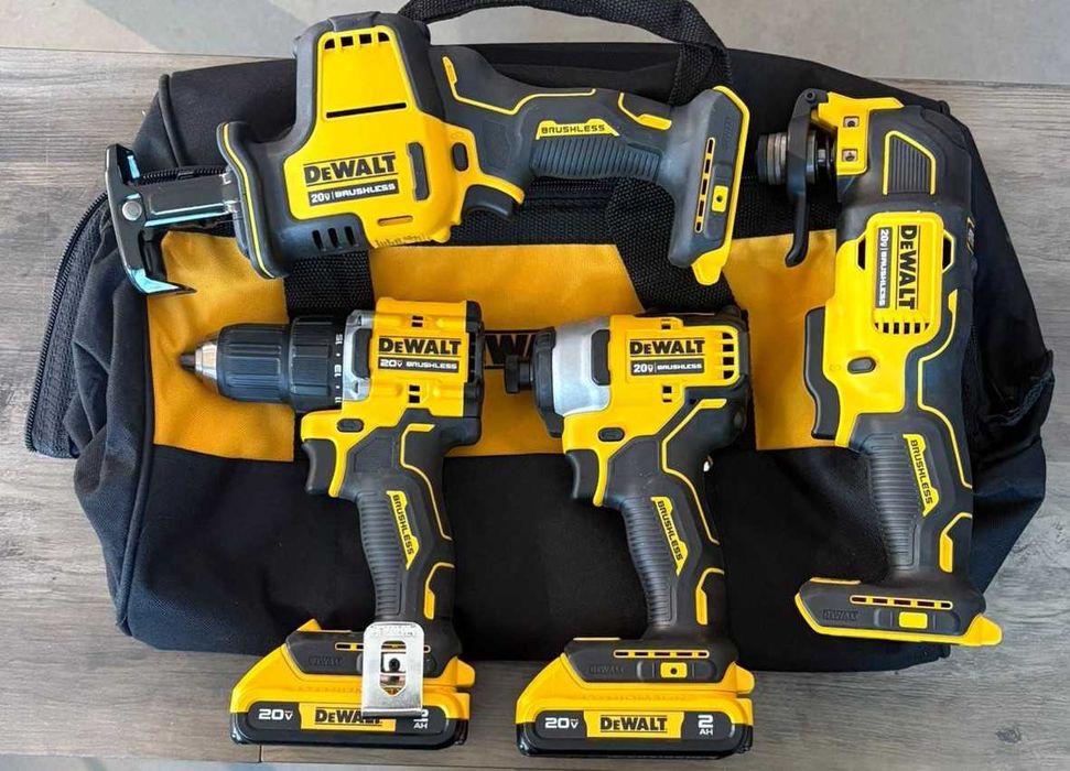 DeWalt DCK486D2 20V XR ATOMIC Zestaw narzędzi 4 narzędzi akumulatorowych 2x2.0Ah