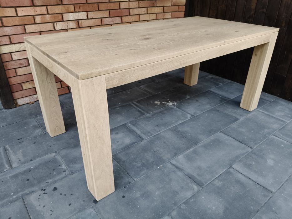 Stół dębowy / surowe drewno / oczyszczony