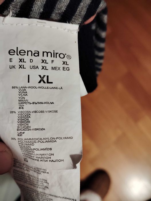 Casaco malha Elena Miró - manga curta - como novo