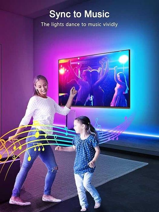 Oświetlenie Led RGB do TV do 80 cali synchronizacja z muzyką  637