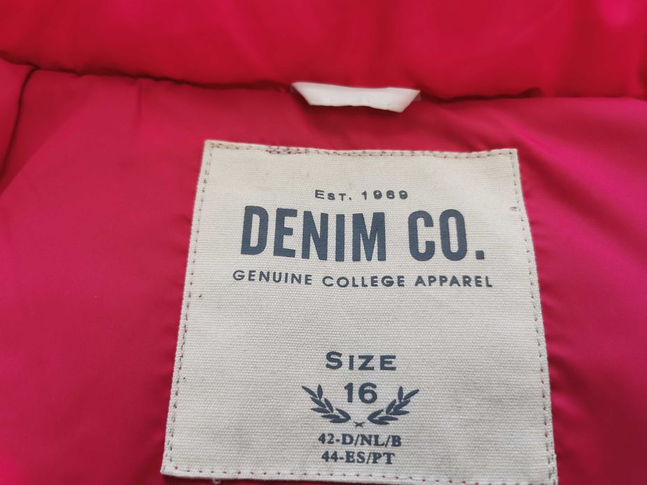 DENIM CO. -Bezrękawnik, Kamizelka Puchowy Kaptur L