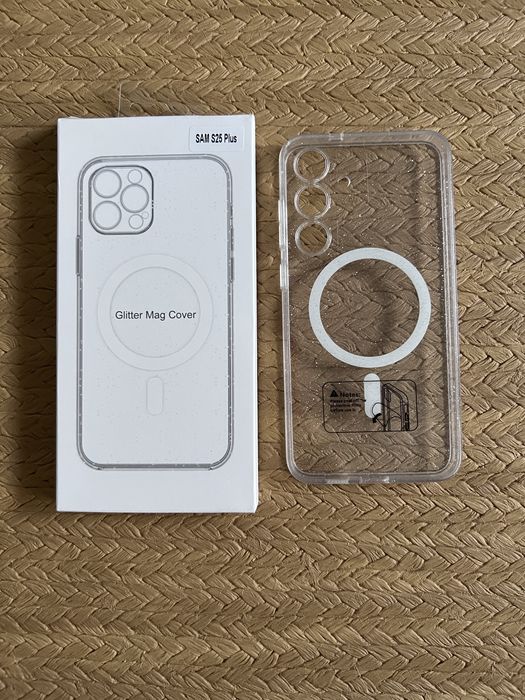 Etui Clear brokat do Samsung Galaxy S25Plus/ MagSafe + szkłoGratis nowe
