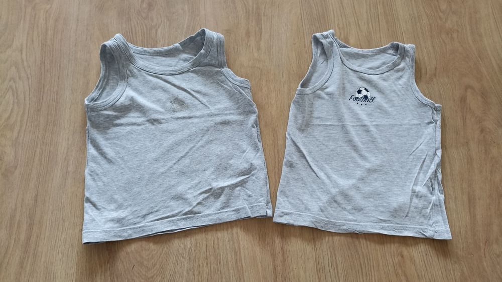 Dwa podkoszulki na ramiączkach rozmiar 3/4 lata