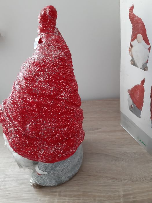 Skrzat dekoracyjny krasnal ceramiczny 45cm nowy