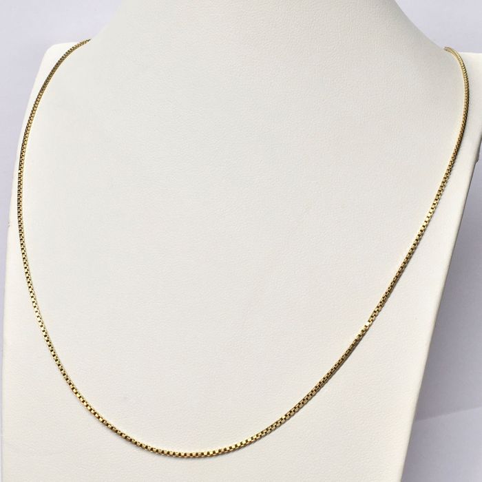 Złoty ŁAŃCUSZEK męski 750 18K cudowna KOSTKA 61 cm