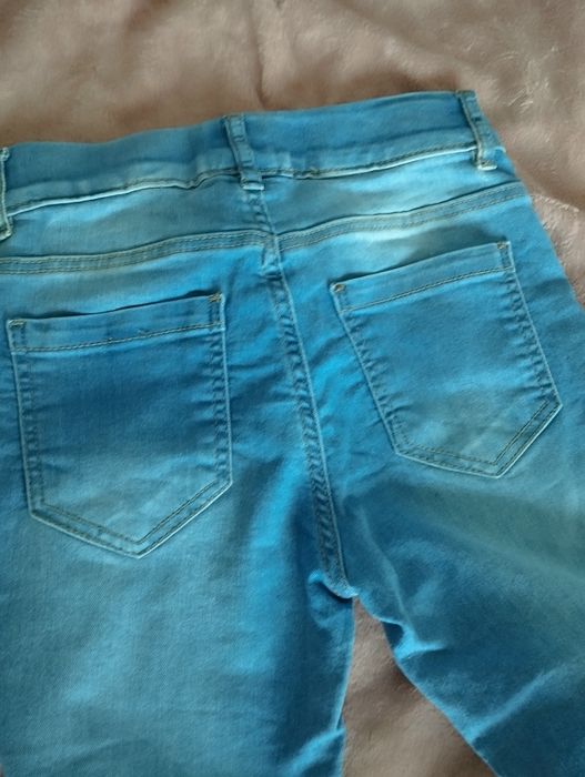 Leginsy jeansowe 140