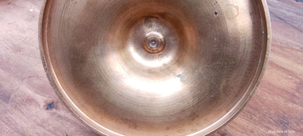 Świecznik mosiężny 1975r