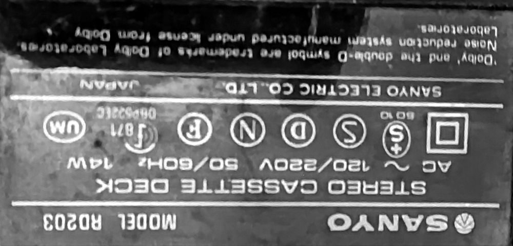 Aparelhagem Sanyo Antiga