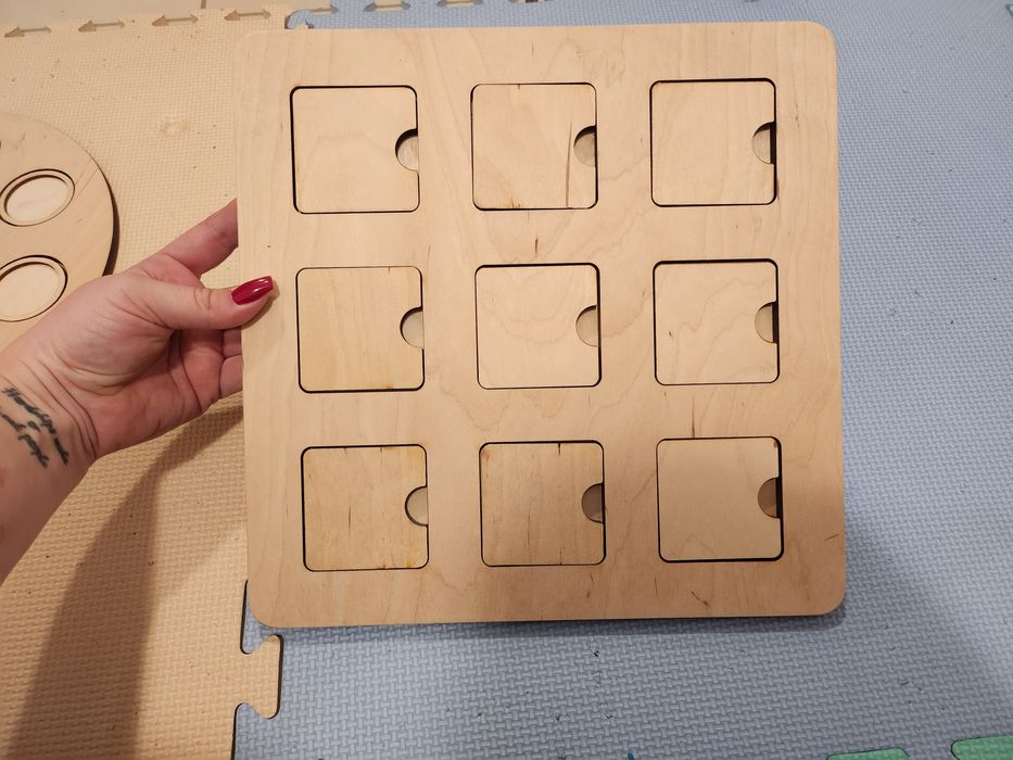 Baza sensoryczna, płyta manipulacyjna, memory drewniane