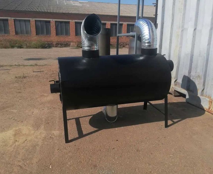 440 м3! 5мм! Обдув! Теплогенератор Печь Буржуйка Булерьян Піч Булер'ян