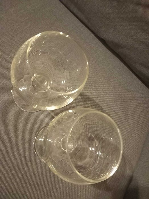 Zestaw 2 szklanych kieliszków