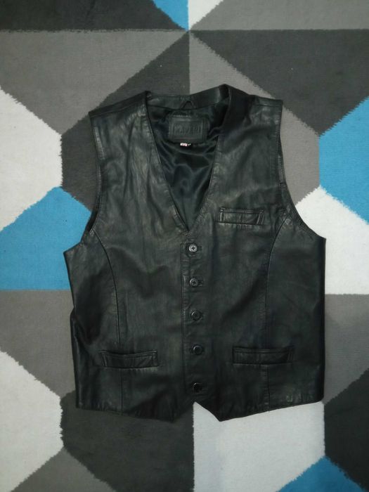 Kamizelka skórzana 52 XL