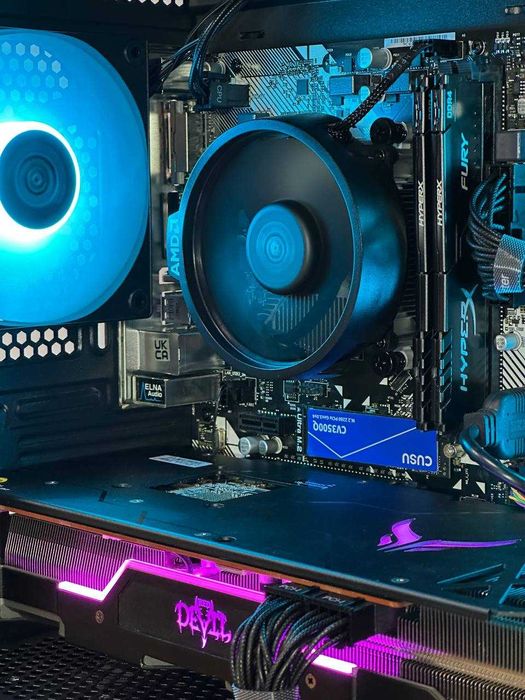 ІгровийПК/Ryzen 5 5500/b450m/16gb ram/RX5700XT 8gb/650w/ProPC/Гарантія