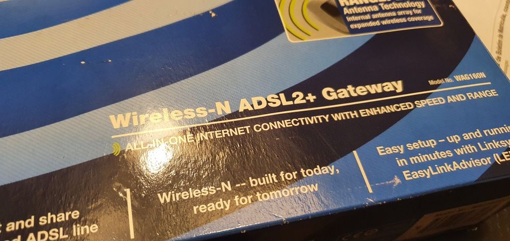 LINKSYS Wireless-N ADSL2+ Gateway WAG160N-EU64553247558274122