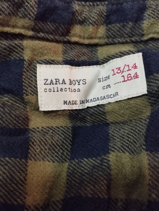 2 Camisas xadrez Tiffosi e Zara novas adolescente