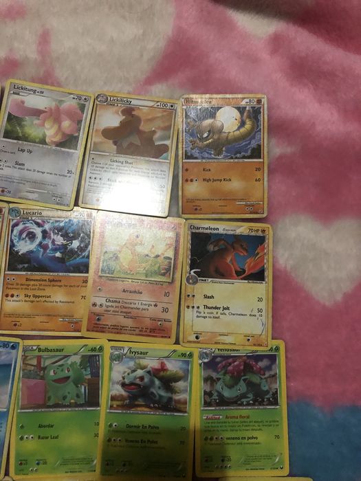 Cartas pokemon variadas