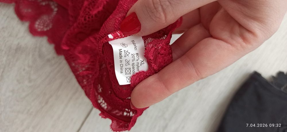 Majtki 3 sztuki XL koronkowe damskie nowe