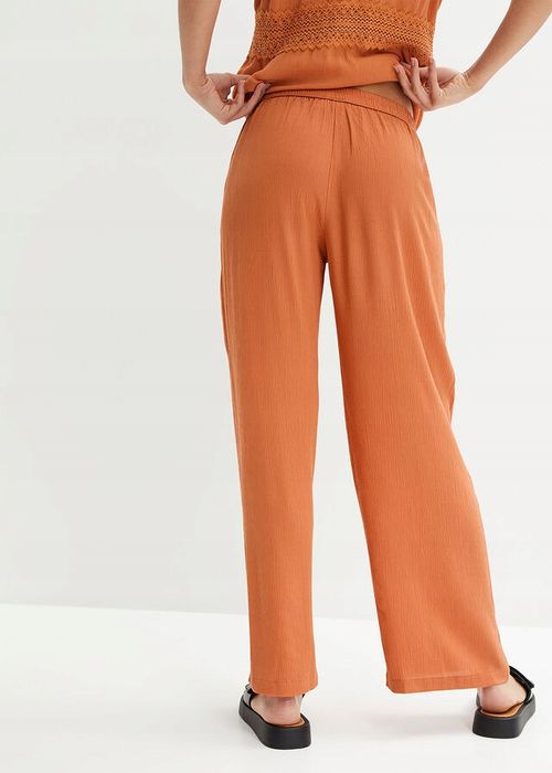 B.P.C spodnie palazzo z wiskozy miedziane ^52