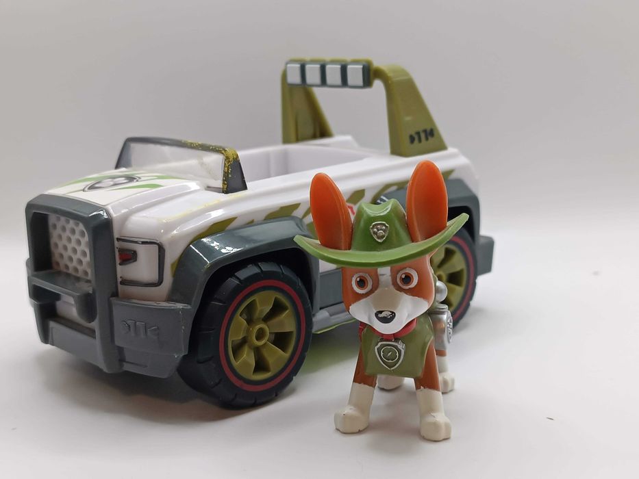 Pojazd + figurka Psi patrol paw patrol Tracker Jungle Cruiser