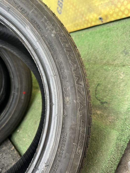 Шини Bridgestone Turanze ER300 215/45r16 Нові Комплект Склад б/у