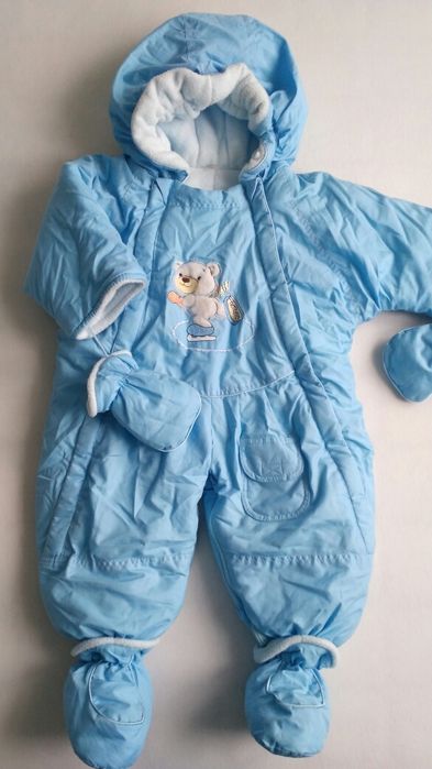 Kombinezon śpiworek + czapka super ciepły rozm.80