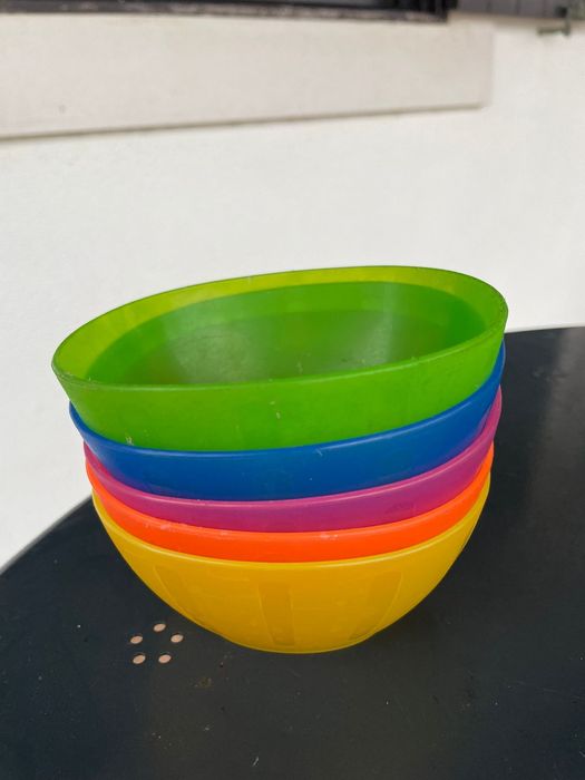 Tacas  de sobremes coloridas