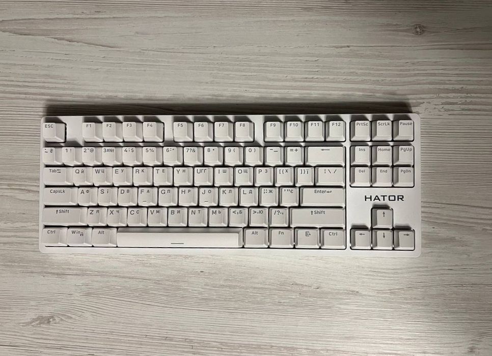 Механічна Клавіатура HATOR Rockfall 2 Mecha TKL Orange White