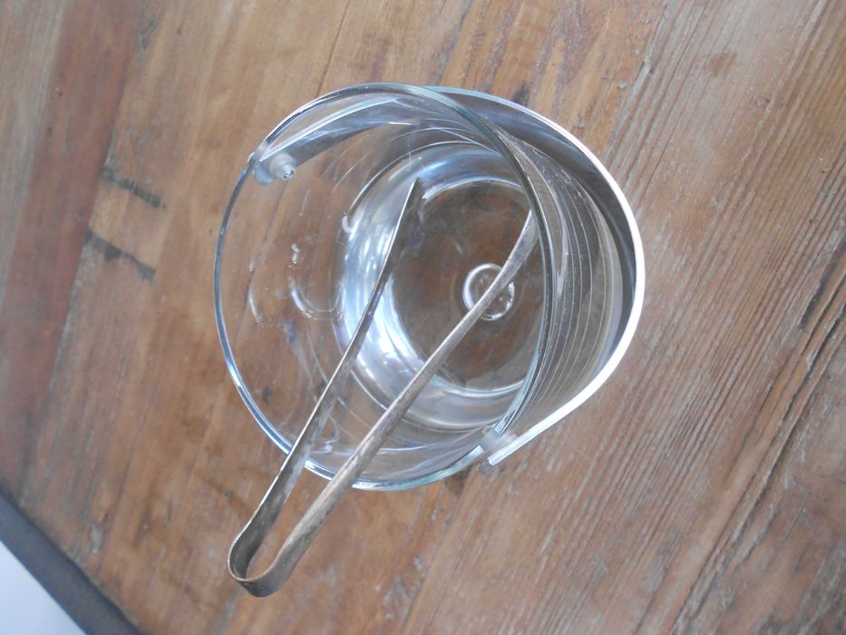 Decoracao bar vidro antigo taça jarra balde gelo copo calice