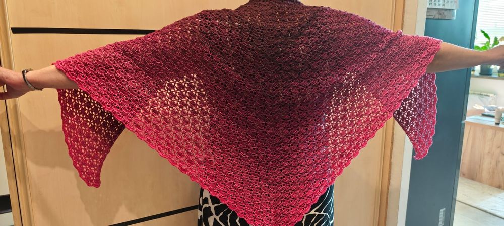 Chusta handmade na szydełku