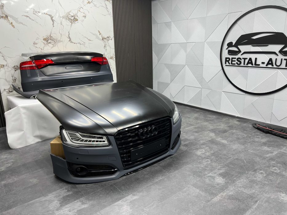 обвес audi s8 a8 d4 2010-2014 года Комплект рестайлинга Бампер фара