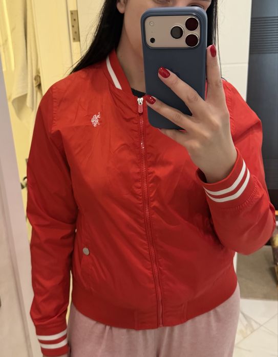 Вітровка бомбер U.S. Polo червона