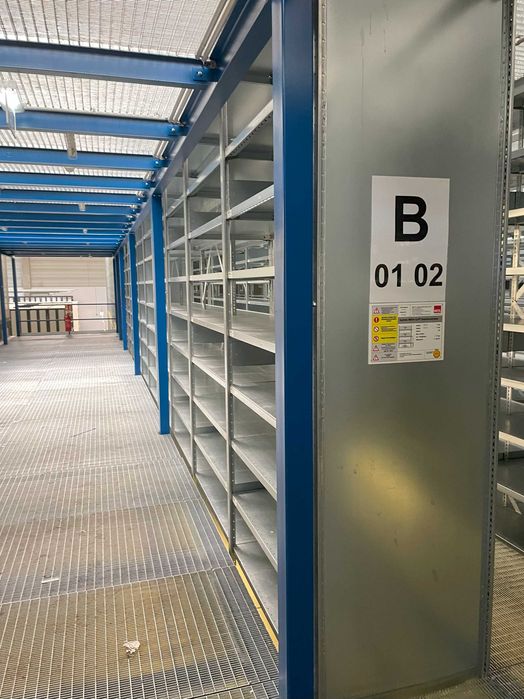 Regały META CLIP H2500xL1300xW700 mm Solidne Ocynk 225kg na półkę!