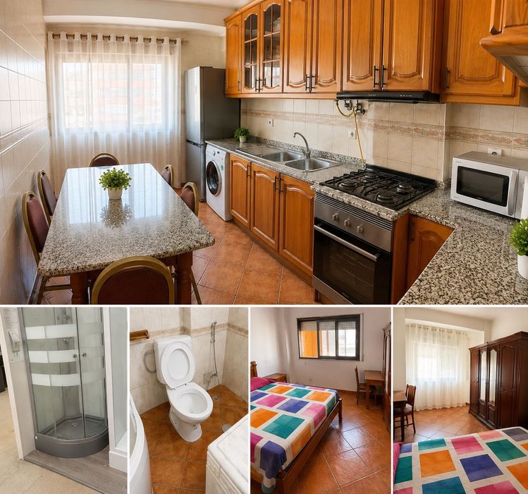 Quarto Grande Mobilhado para Casal (ou 2 Pessoas) em Casa Partilhada.