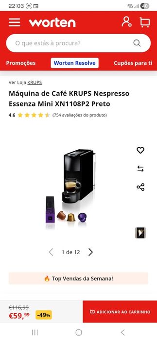 Maquina cafe nespresso como nova