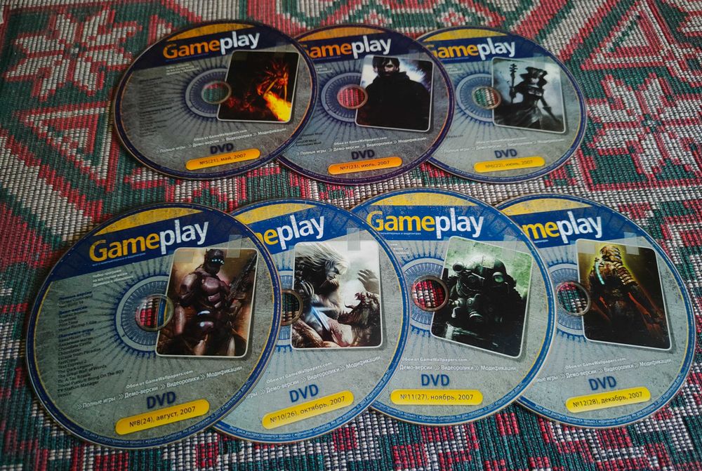 DVD диски от журнала ПК и Gameplay
