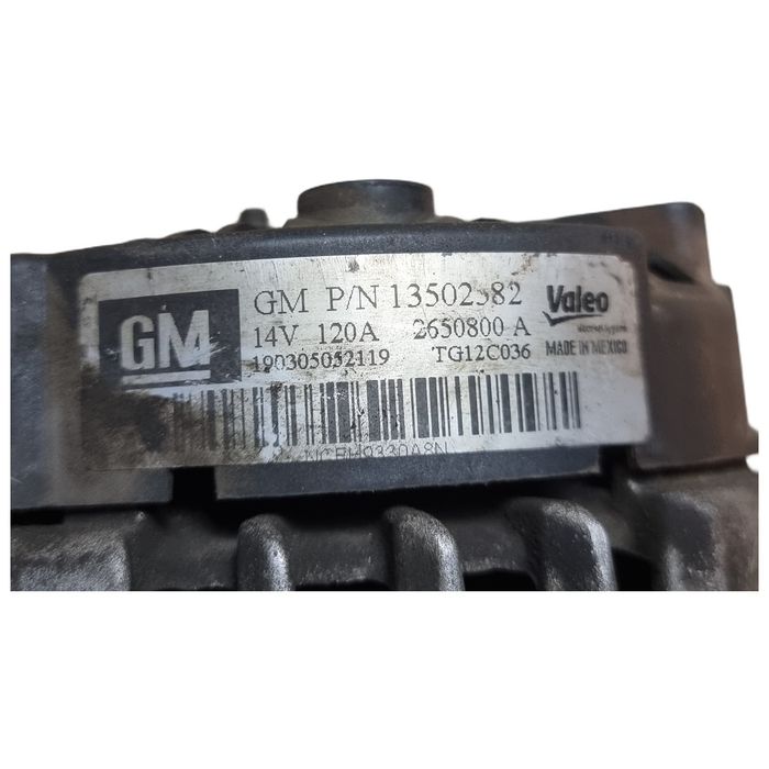 Alternator prądu Opel 13502582 14V 140A Insignia Astra Zafira Cascada