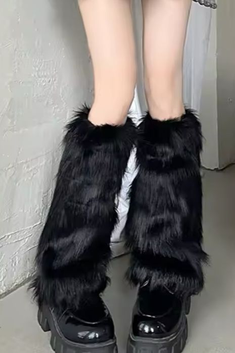 гетры на ноги пушистые