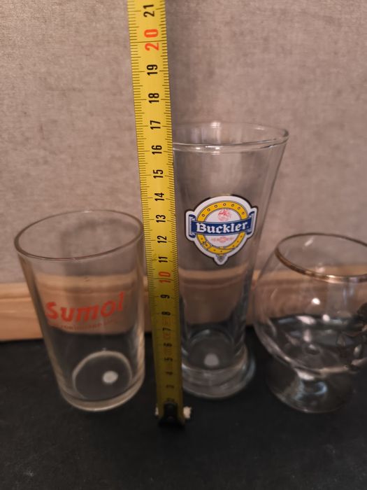 3 Copos Cerveja - Sumol, Buckler